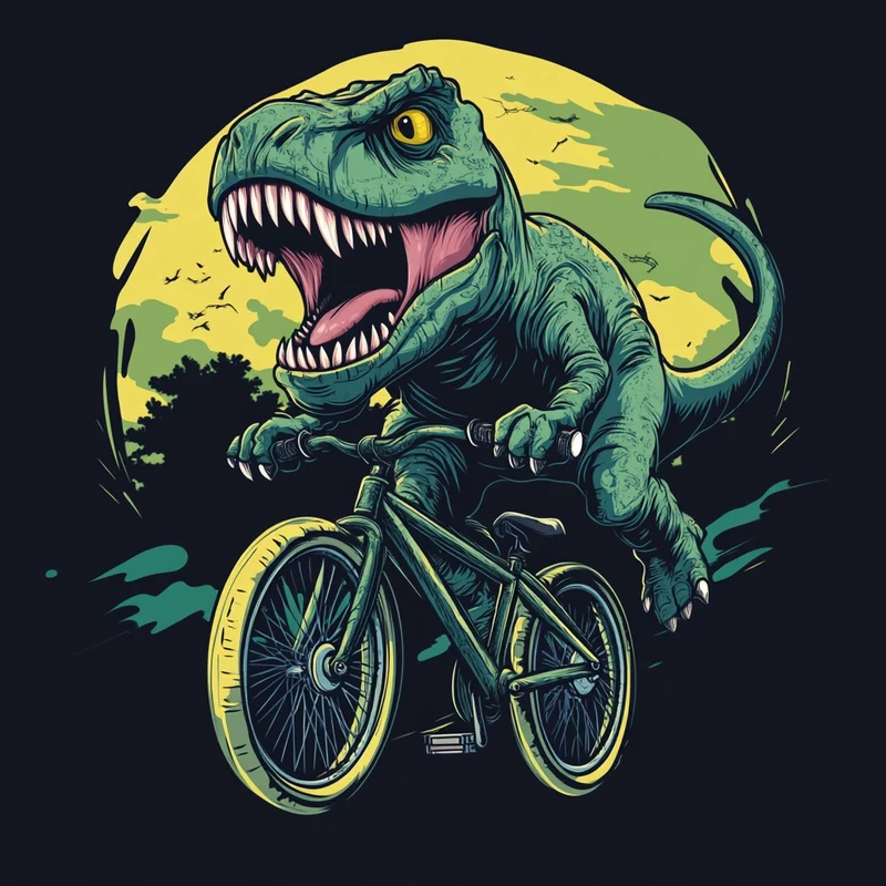 T-Rex on a Bike