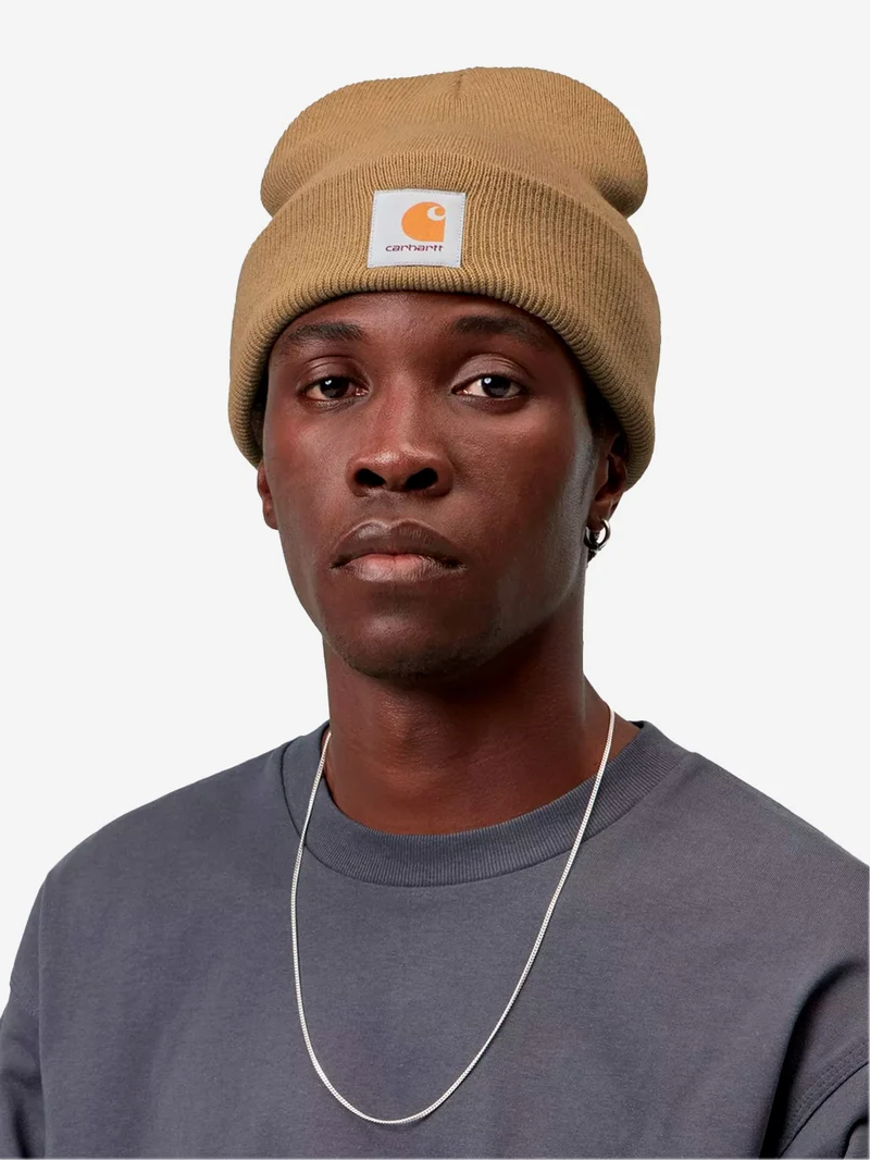 Berretto marrone chiaro Short Watch Hat