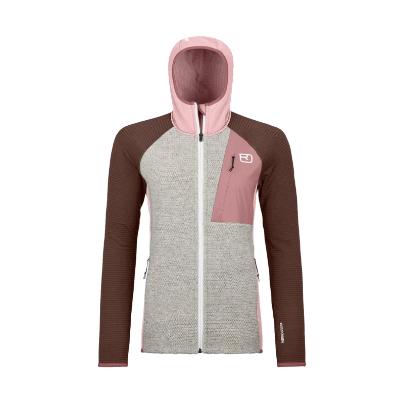Ortovox Fleece GP Classic Knit Hoody W Dawn rose