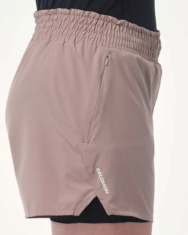 Salomon SHKout Core 2in1 4" Shorts Dames