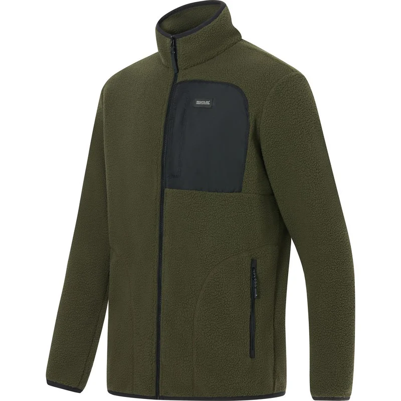 Regatta Frankie Borg Herren Fleecejacke darkkhak-blk