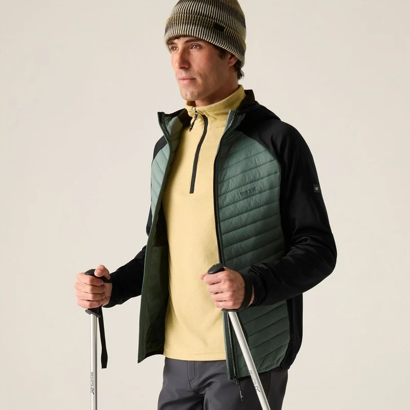 Regatta Andreson Hybridjacke Herren dark forest green - black