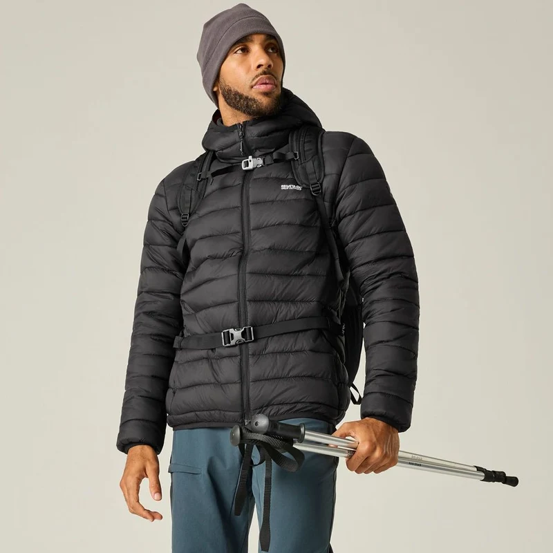 Regatta Hooded Marizion Herren Isolationsjacke black/burnt henna