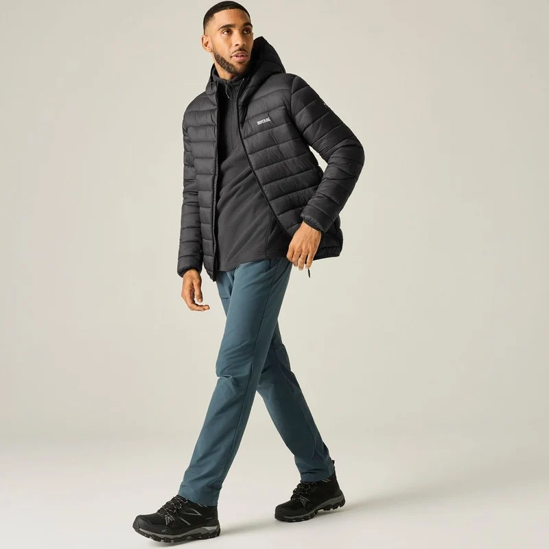 Regatta Hooded Marizion Herren Isolationsjacke black/burnt henna