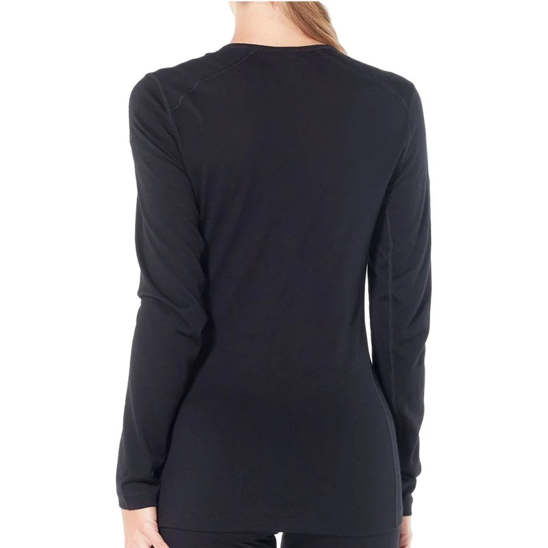 Icebreaker W 200 Oasis LS Crewe Damen Langarmshirt black