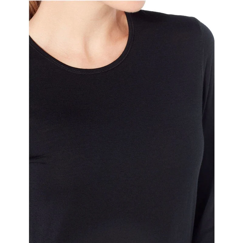 Icebreaker W 200 Oasis LS Crewe Damen Langarmshirt black