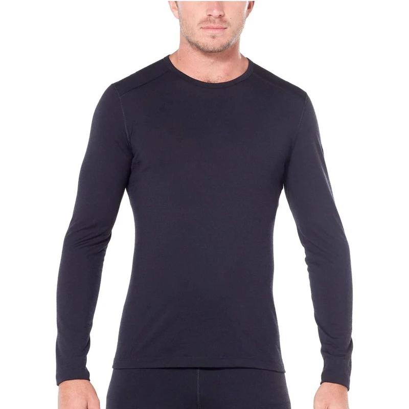 Icebreaker M 200 Oasis LS Crewe Herren Langarmshirt black