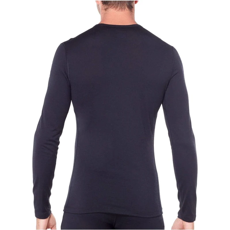 Icebreaker M 200 Oasis LS Crewe Herren Langarmshirt black