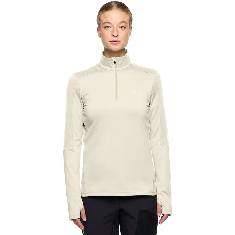Vaude Livigno Halfzip II Midlayer Damen ecru