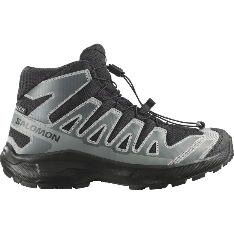 Salomon Shoes XA Pro Mid WP J Kinder Wanderschuh black/sedona sage/wrought iron
