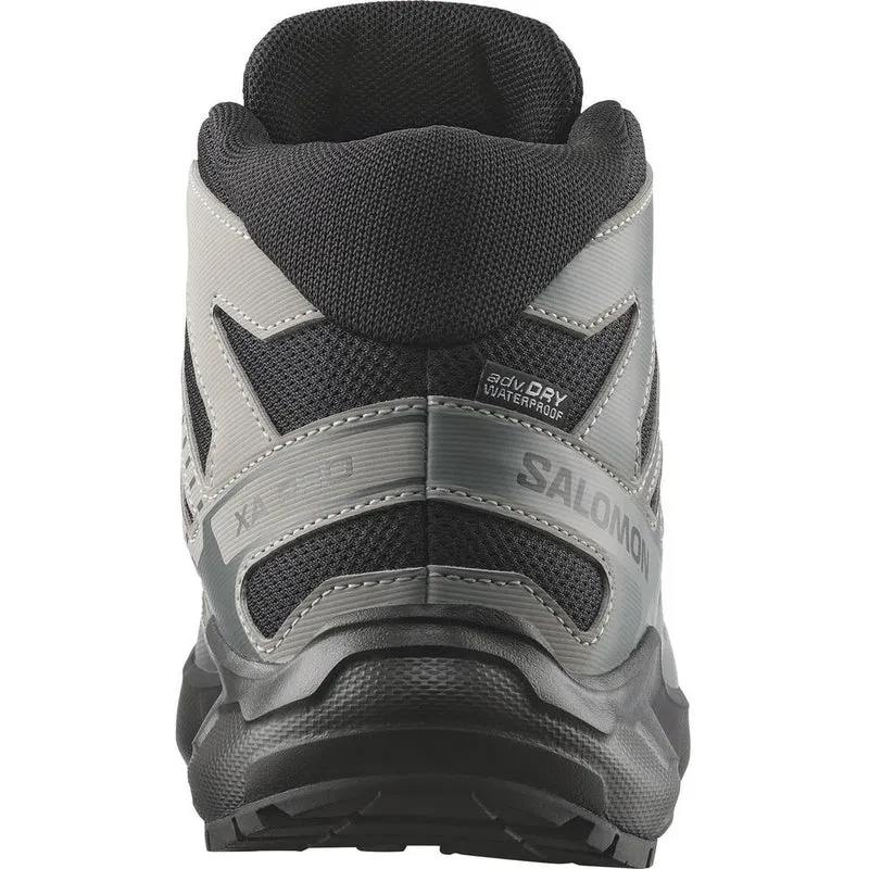Salomon Shoes XA Pro Mid WP J Kinder Wanderschuh black/sedona sage/wrought iron