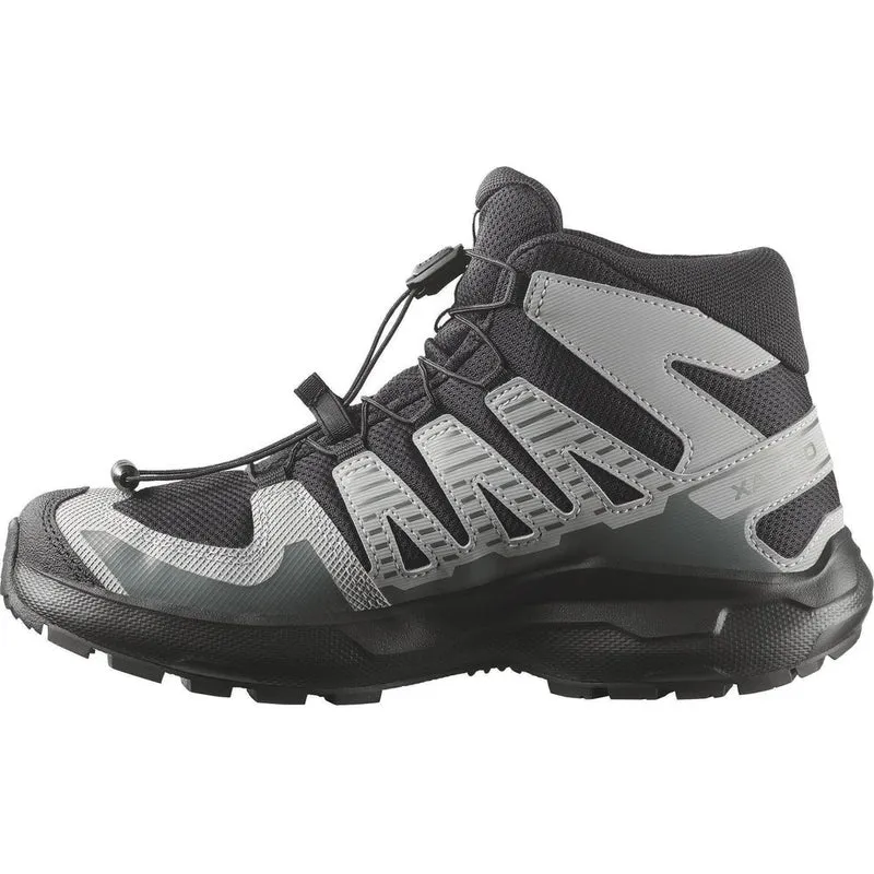 Salomon Shoes XA Pro Mid WP J Kinder Wanderschuh black/sedona sage/wrought iron