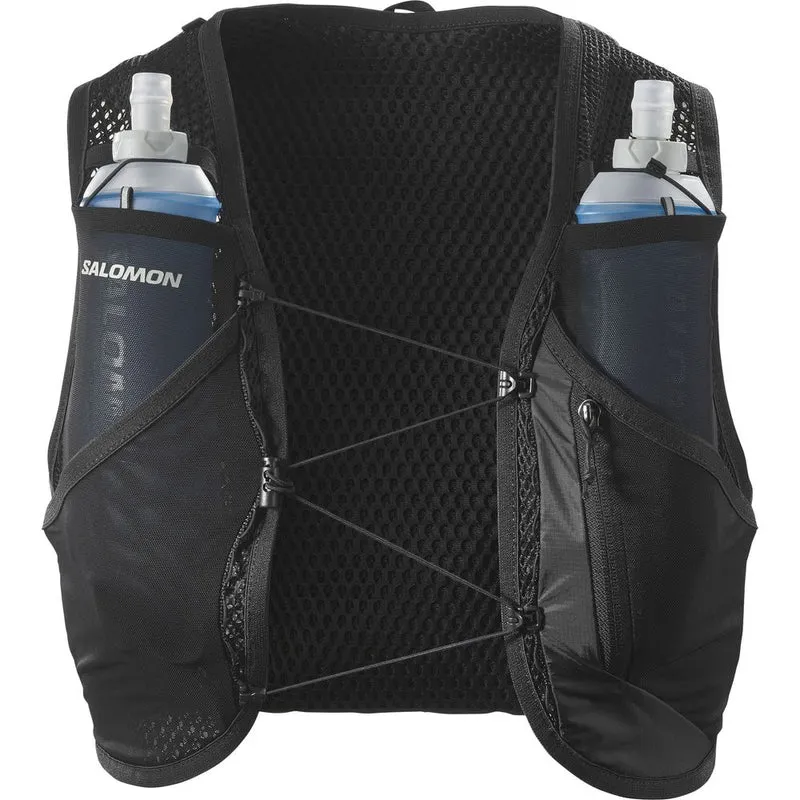 Salomon Active Skin 8 Set Black/metal Laufrucksack black-metal
