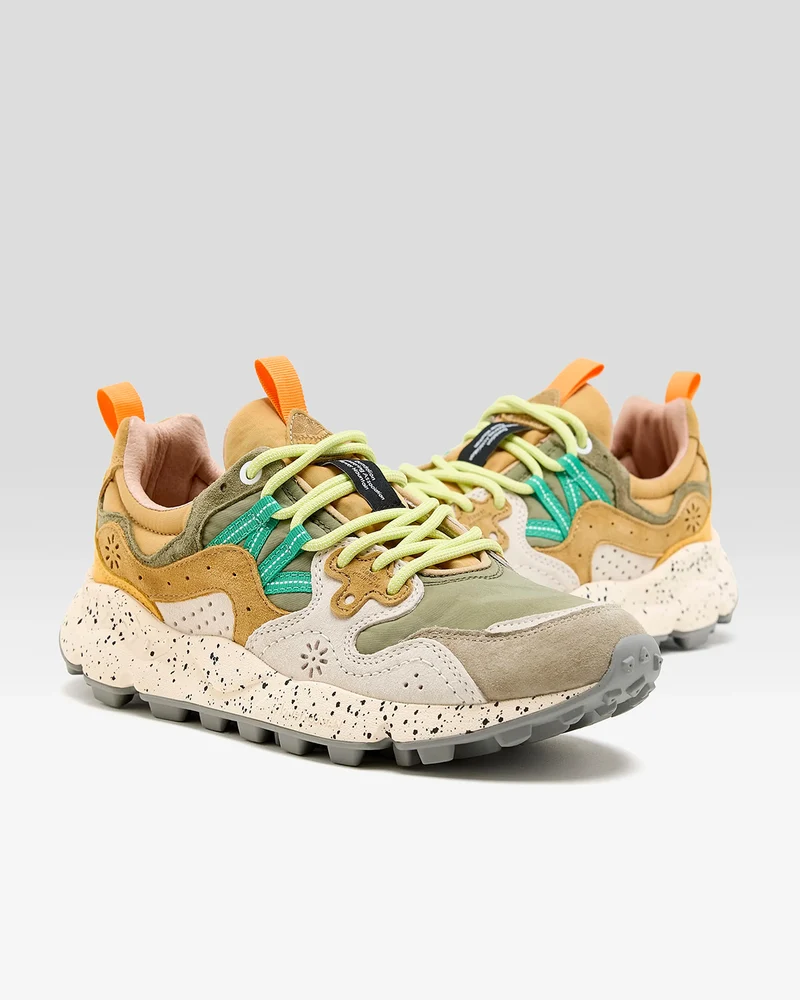 Flower Mountain Yamano 3 Uni Suede Nylon Grey / White /Taupe