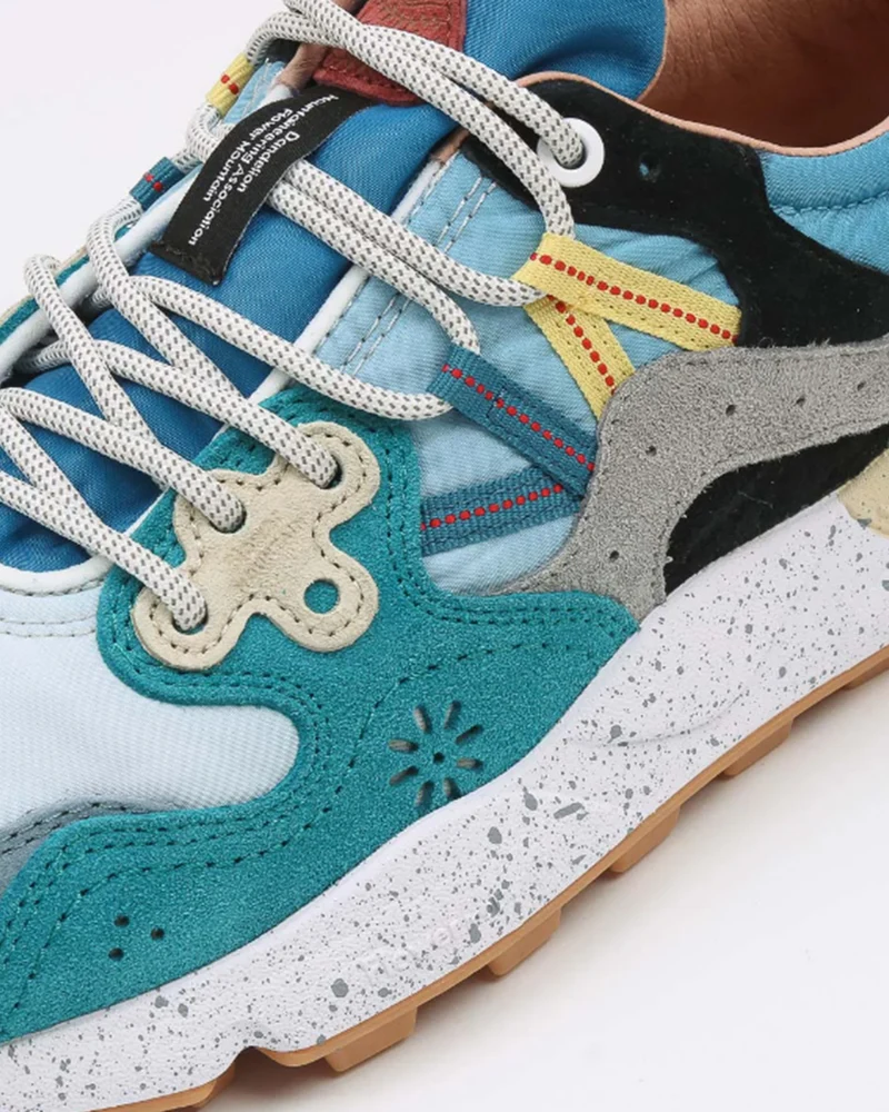 Flower Mountain Yamano 3 Uni Suede Nylon Celeste / Azure / Grey