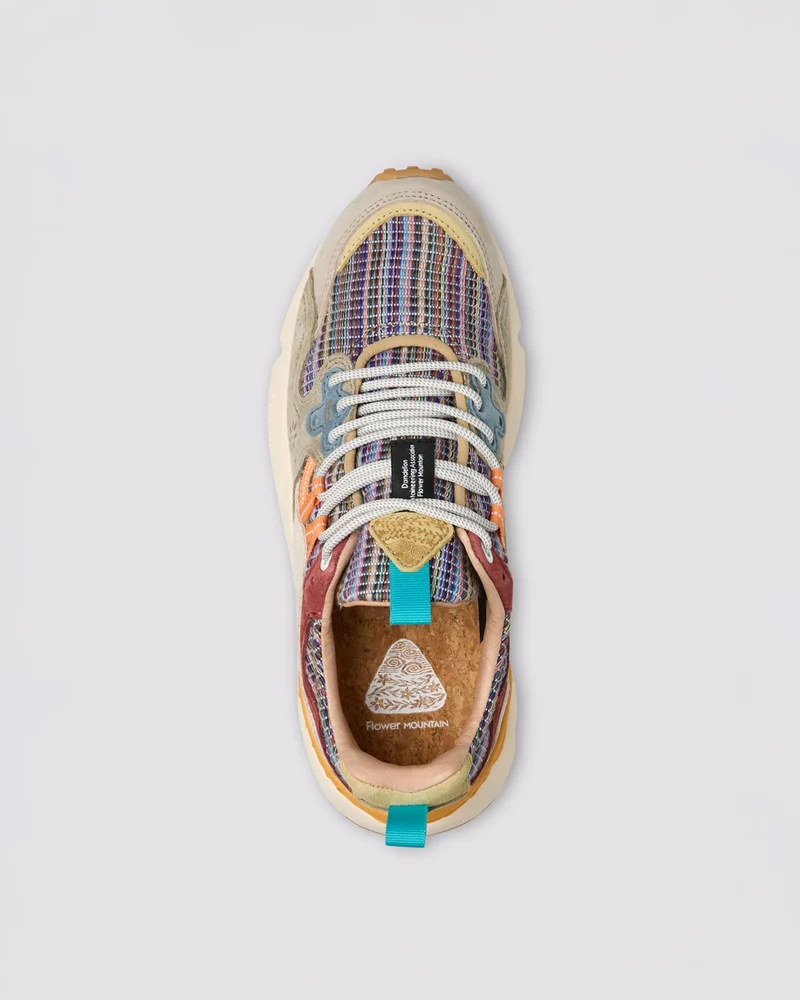 Flower Mountain Yamano 3 Uni Suede Cotton Striped Grey / Military / Rust