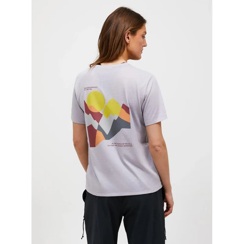 Peak Performance W Explore Graphic Tee misty lavender Damen T-Shirt