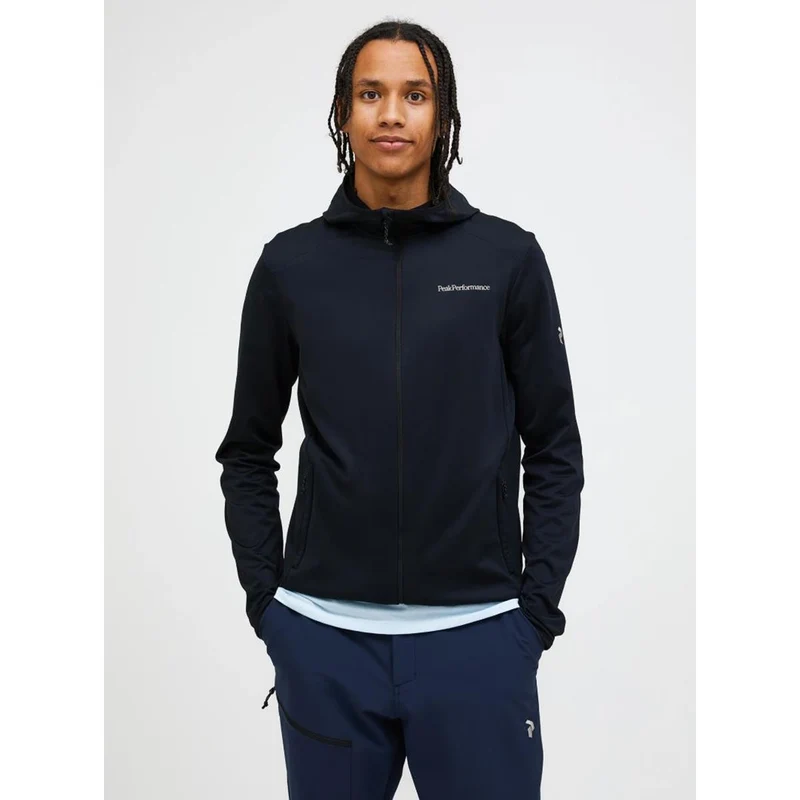 Peak Performance M Light Zip Hood black Damen Powerstretch Jacke