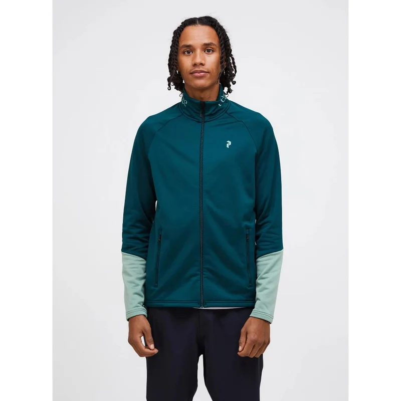 Peak Performance M Rider Essentails Zip Jacket ponderosa pine green valley Herren Fleecejacke