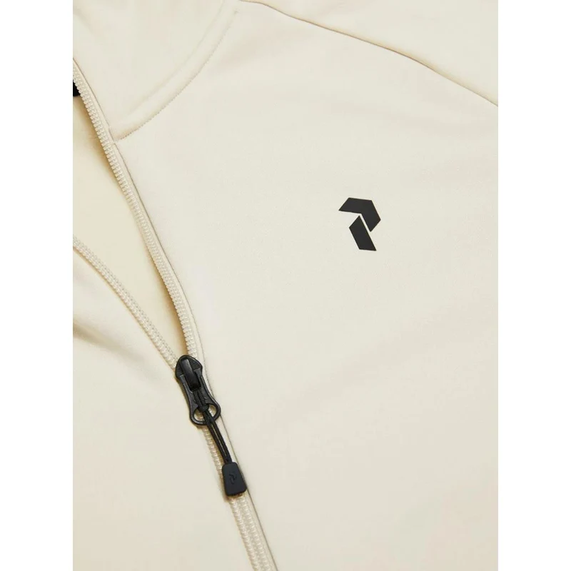 Peak Performance M Rider Essentials Zip Hood sand fog black Herren Fleecejacke