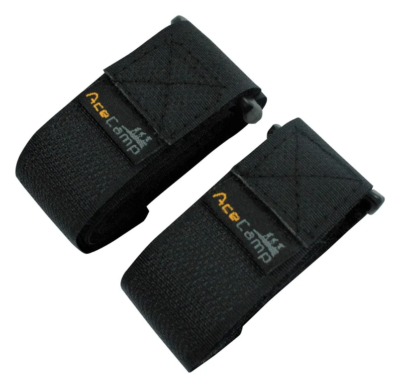 AceCamp 4er-Set Klettgurt Packriemen 60 cm – Schwarz