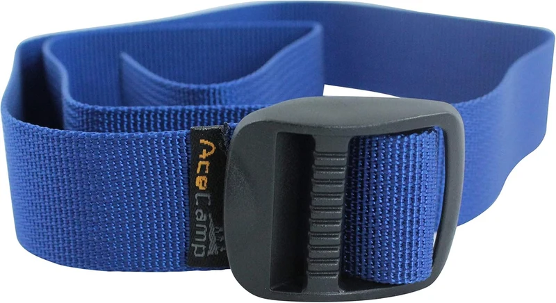 AceCamp 3er Set Koffergurt 2,5x65cm – Blau, extra stark