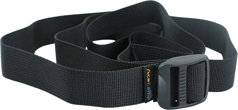 AceCamp 3X Koffergurt Set – 2,5 x 120 cm, Schwarz