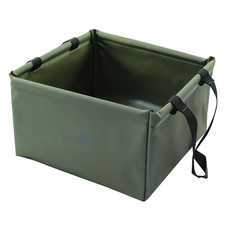 Laminierte Faltschüssel 15 L – grün, faltbar & robust
