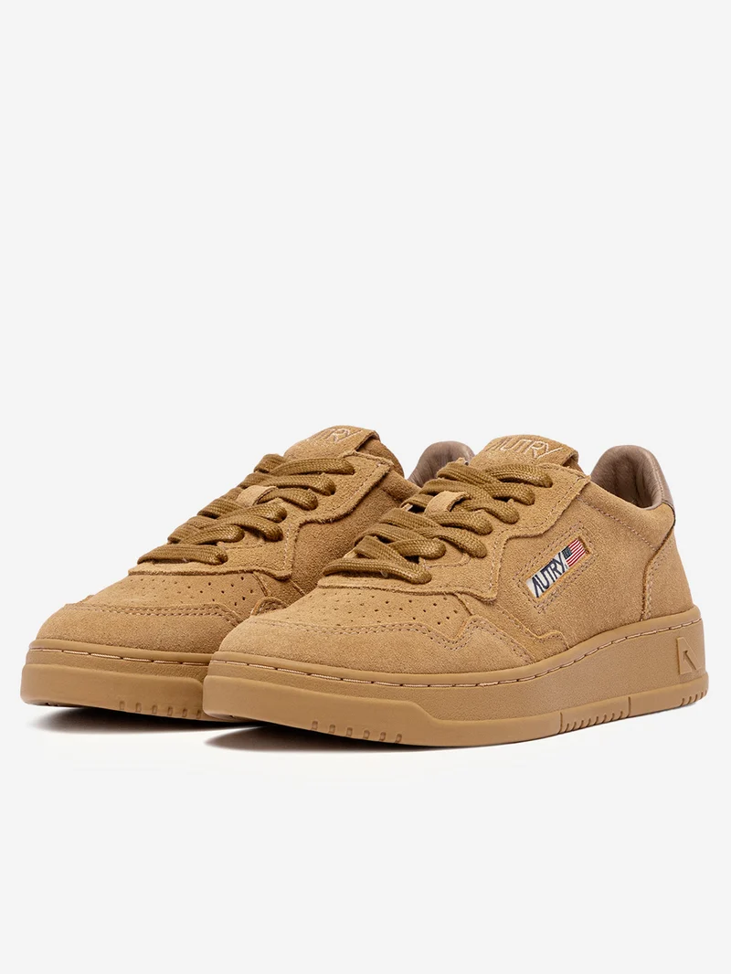 M Medalist Low in suede marrone rame