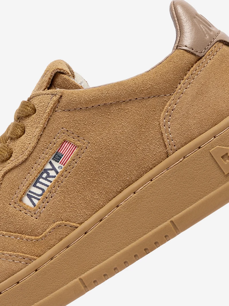 M Medalist Low in suede marrone rame