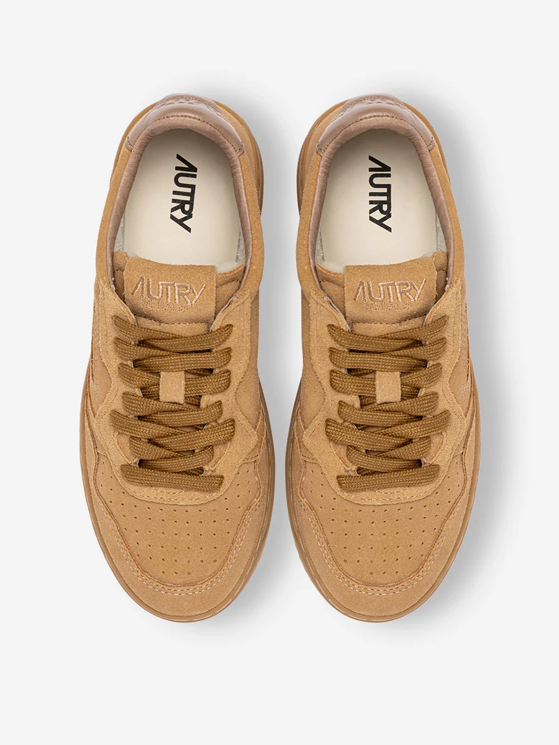 M Medalist Low in suede marrone rame