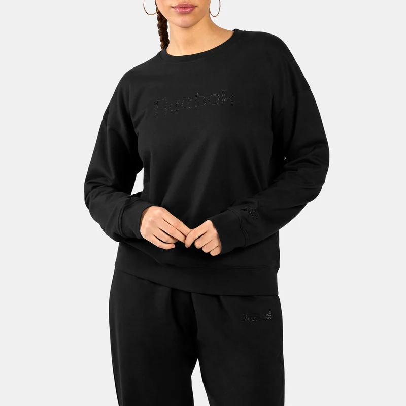 Studded Logo Women's Crew Sweatshirt