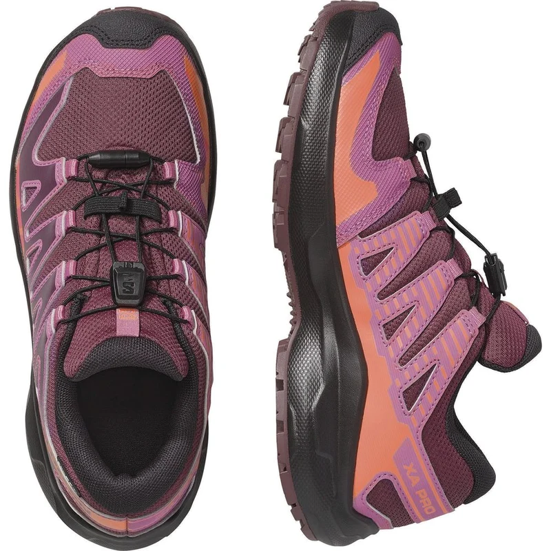 Salomon XA PRO Waterproof Kinder Wanderschuh huckleberry-black-nectarine