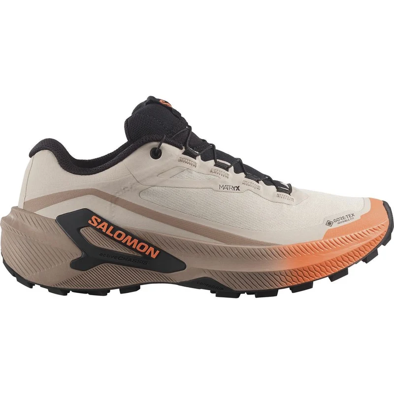 Salomon Genesis 2 GTX Damen Wanderschuh rainy-day-desert-tan-nectarine