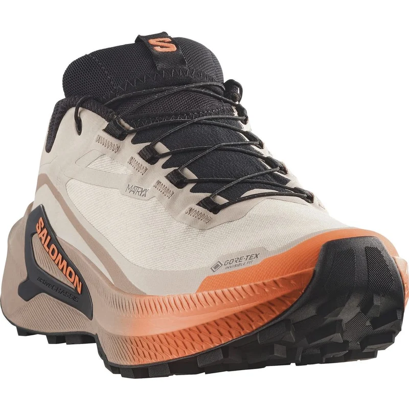 Salomon Genesis 2 GTX Damen Wanderschuh rainy-day-desert-tan-nectarine