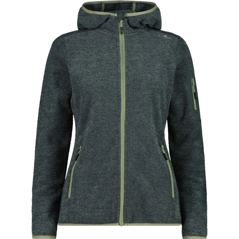 CMP Jacket Fix Hood Damen Fleecejacke jungle