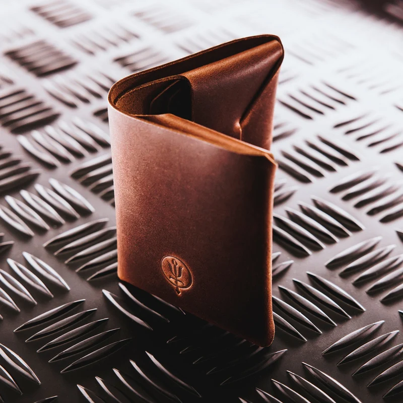 Leder Origami Geldbörse