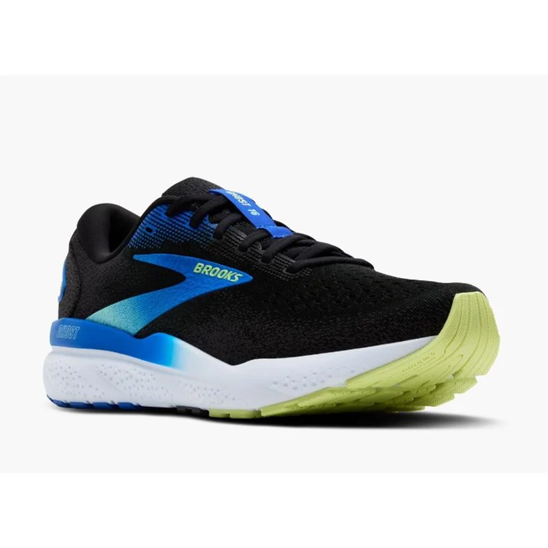 Brooks Ghost 16 Men black cobalt neo yellow