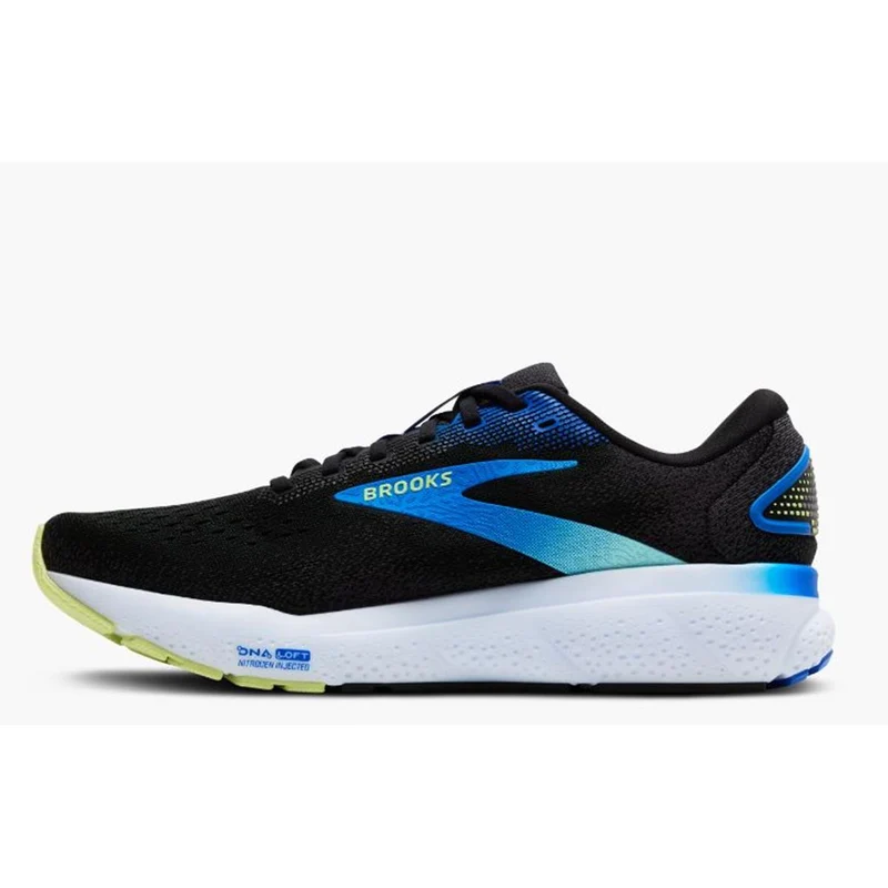 Brooks Ghost 16 Men black cobalt neo yellow