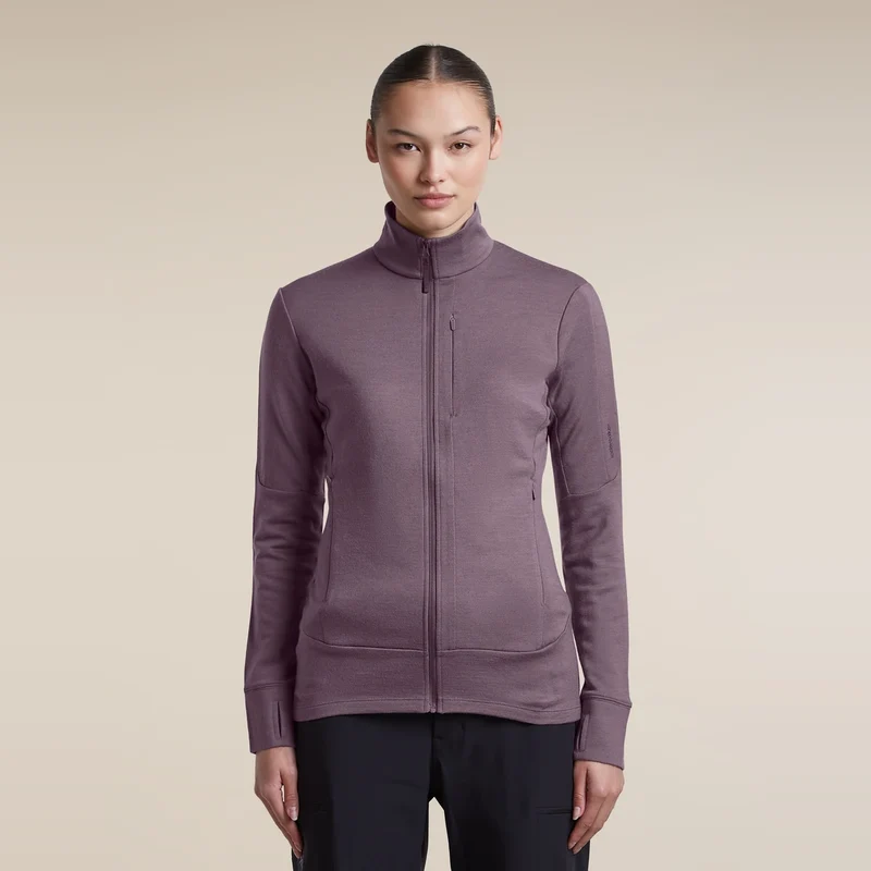 Icebreaker 260 Quantum IV LS Zip W Grey Plum