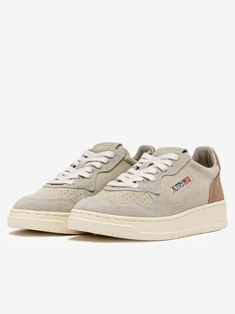 M Medalist Low Tricolor con suede marrone cigar
