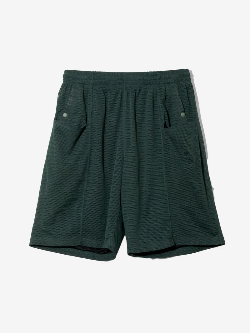 Shorts String CS in mesh verde scuro