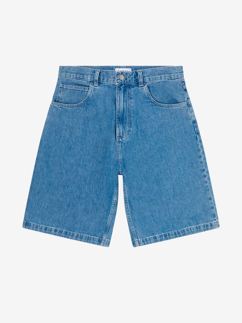 Shorts Worker in denim blu