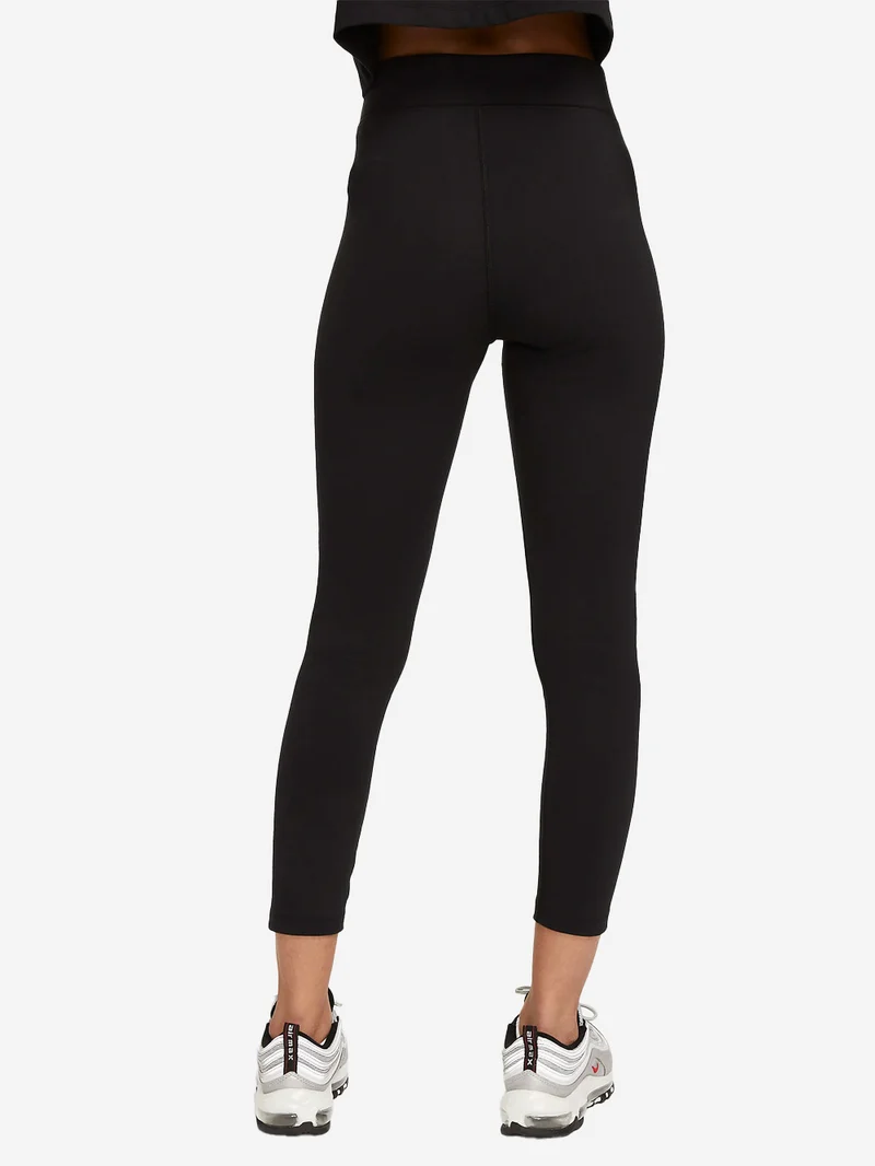 W Leggings neri a 7/8 a vita alta neri