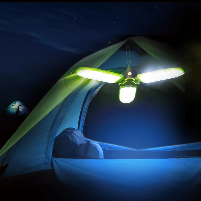 SURYA Solarlampe faltbar mit USB & Haken – AceCamp