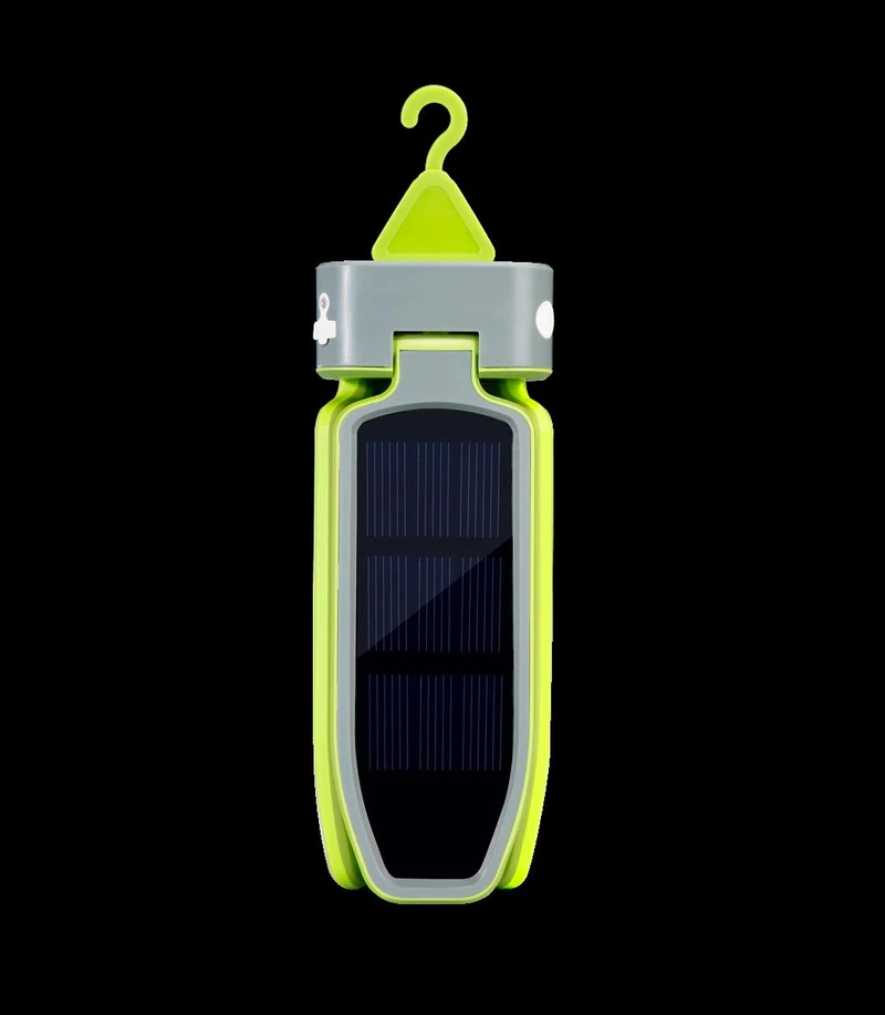 SURYA Solarlampe faltbar mit USB & Haken – AceCamp