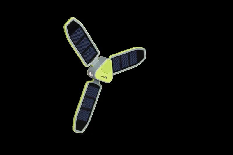 SURYA Solarlampe faltbar mit USB & Haken – AceCamp