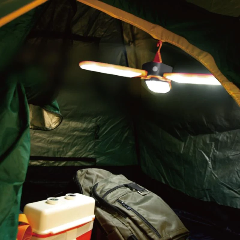 SURYA Solarlampe faltbar mit USB & Haken – AceCamp
