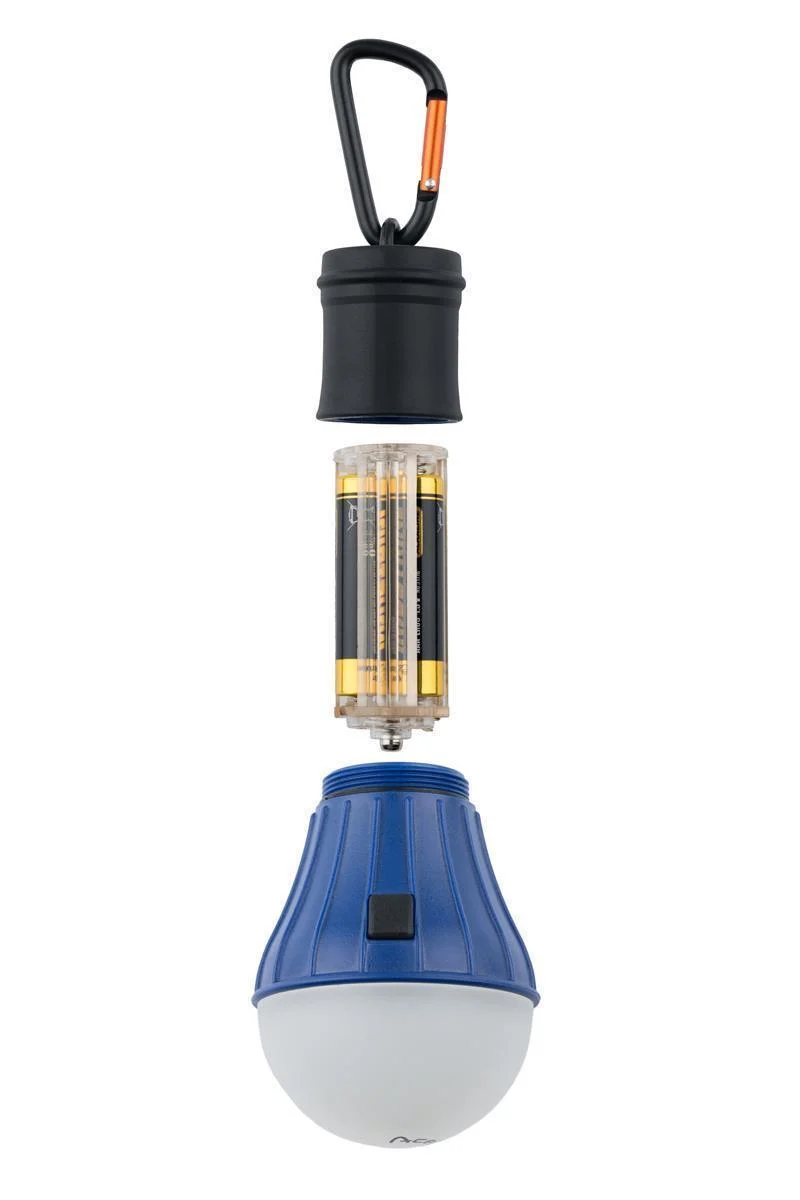 AceCamp LED Zeltlampe Blau mit Karabiner & Batterien