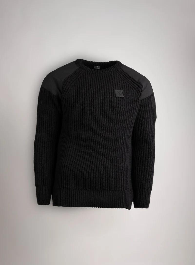 HERITECH-PULLOVER AUS RIPPSTRICK